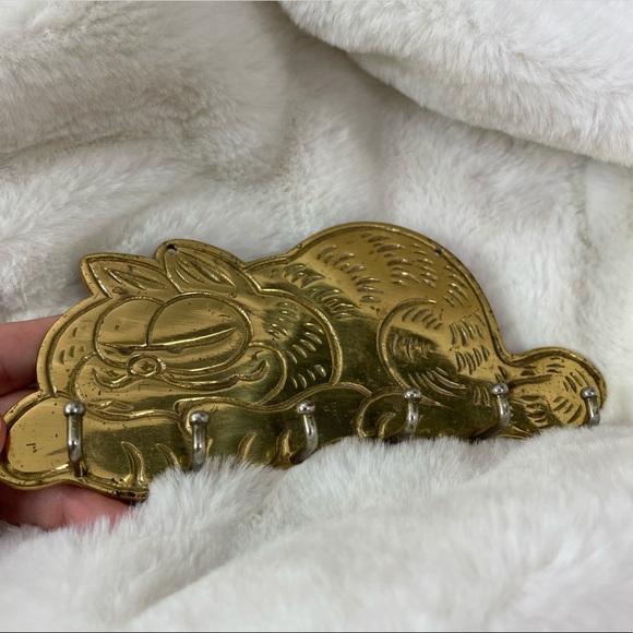 Garfield solid brass vintage key holder - Picture 5 of 10